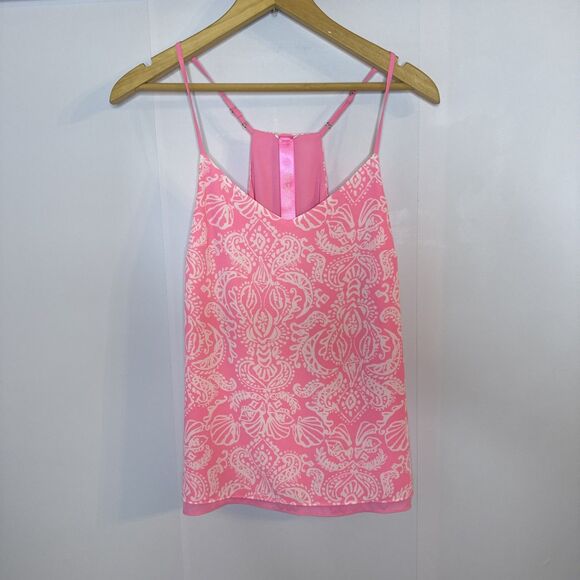 Lilly Pulitzer Lileeze Dusk Cami Reversible Tank Top‎ Barbie Pink Size XS - Picture 2 of 12